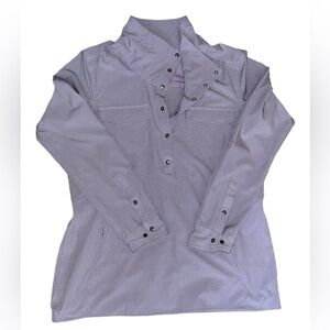 Duluth Trading Top Womens Small Purple Sol Survivor Tunic Outdoor UPF Vented